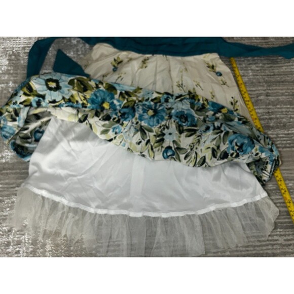 NWT Women's Cottagecore Meets Bodice Mid Dress Straps Tie Back‎ w/Slip Sz 1 - Picture 8 of 8